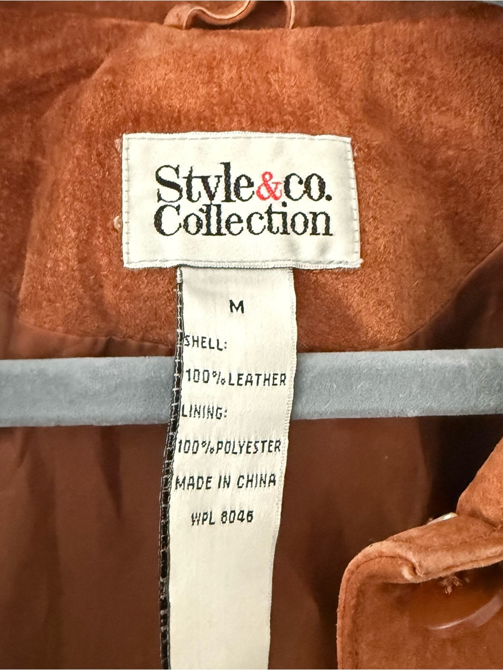 Vintage Style & Co. Collection Women's Chestnut Brown Suede Button Jacket - Picture 3 of 9